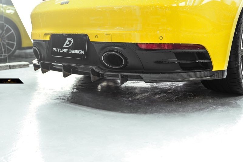 Porsche Carrera/Targa/Convertible (992/911) Future Design Carbon Fibre Rear Diffuser
