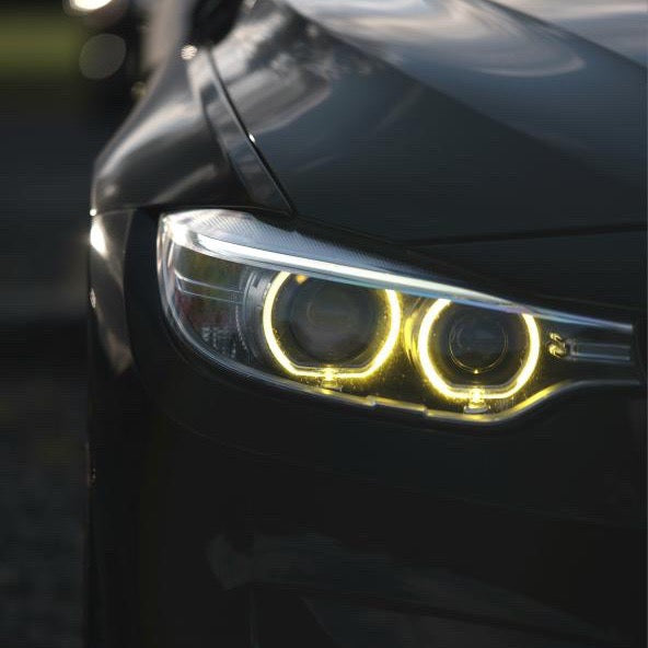 BMW 4 Series (F36) CSL Yellow DRL Headlight Module Replacements (Xenon Headlight)