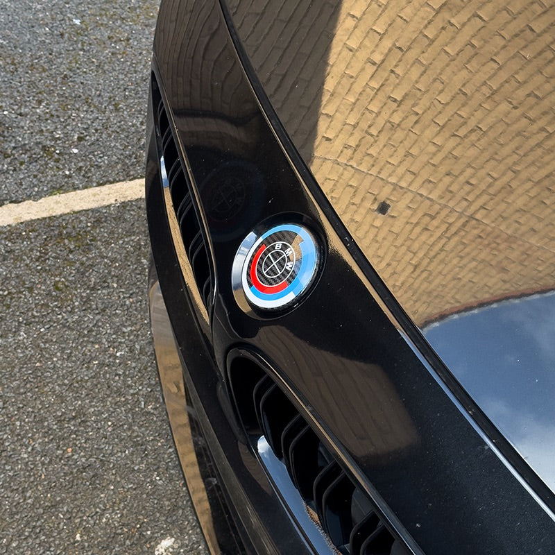 BMW 5 Series (E60/E61) 50th Anniversary Style Carbon Fibre Front Emblem (82MM)