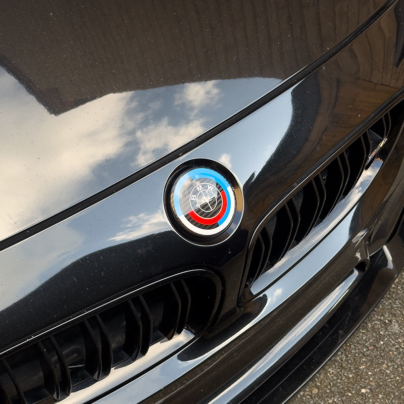 BMW M3 (E92/E93) 50th Anniversary Style Carbon Fibre Front Emblem (82MM)