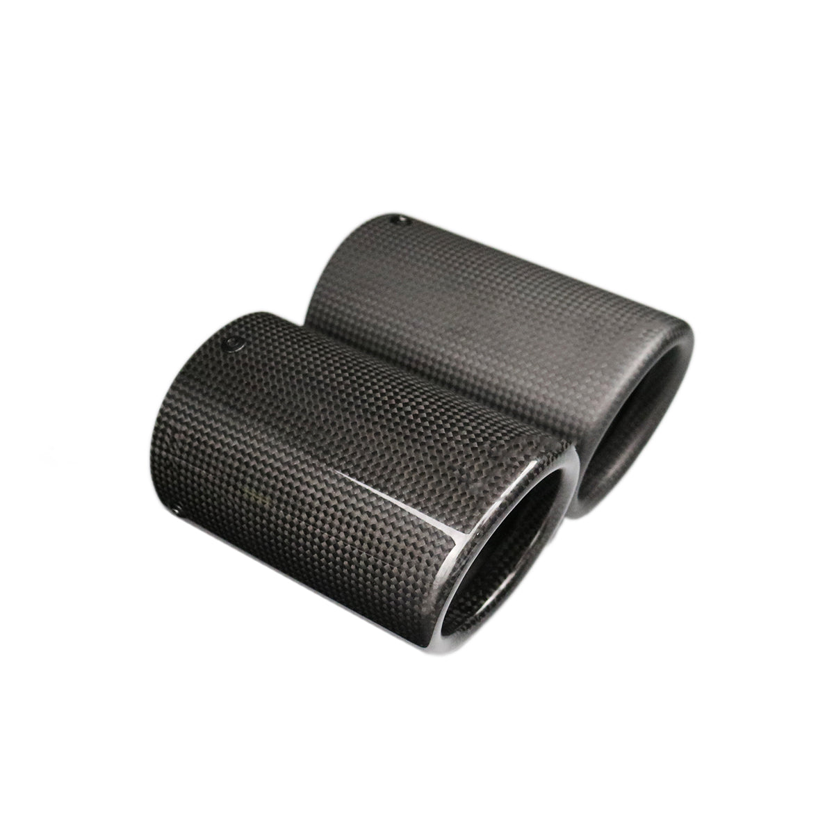 BMW F Series Carbon Fibre Replacement Exhaust Tip Covers - To fit the twin exit exhausts on the F Series BMW Models. We have been asked to produce this product for a while, and we have finally come up with a solution that all BMW owners will love. Our 2*2 Twill Carbon Fibre Exhaust Tip Covers come with an integrated OEM Style circlip holding bracket pre-mounted onto the inside of the exhaust tip to make the installation process as simple as replacing your original exhaust tips. 