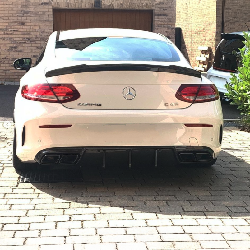 Mercedes Benz C-Class (C205) Future Design Style Carbon Fibre Rear Spoiler