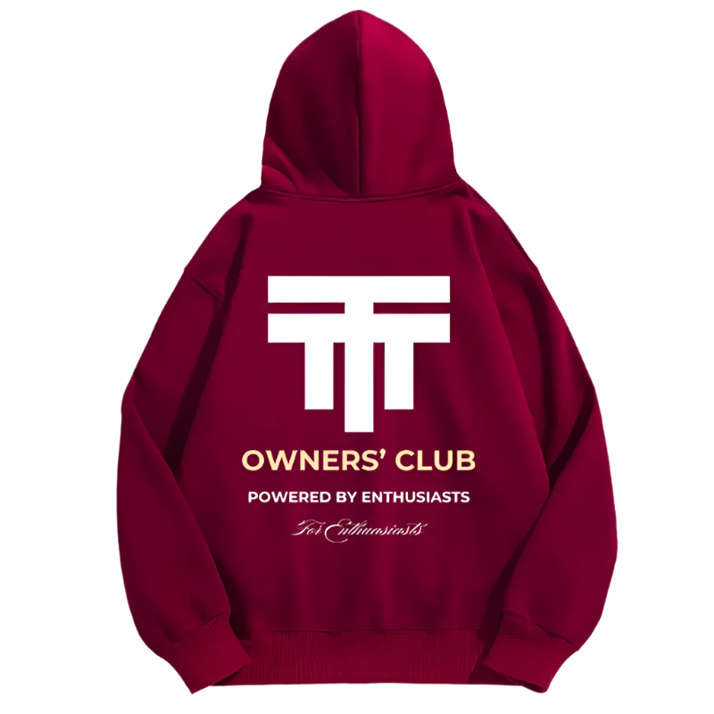 Twenty Two Tuning Owners Club Hoodie Maroon