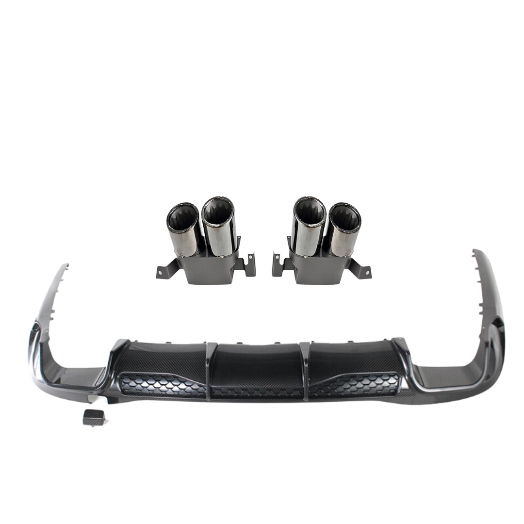 Mercedes Benz S-Class (W223) BRABUS Style Carbon Fibre Rear Diffuser Kit