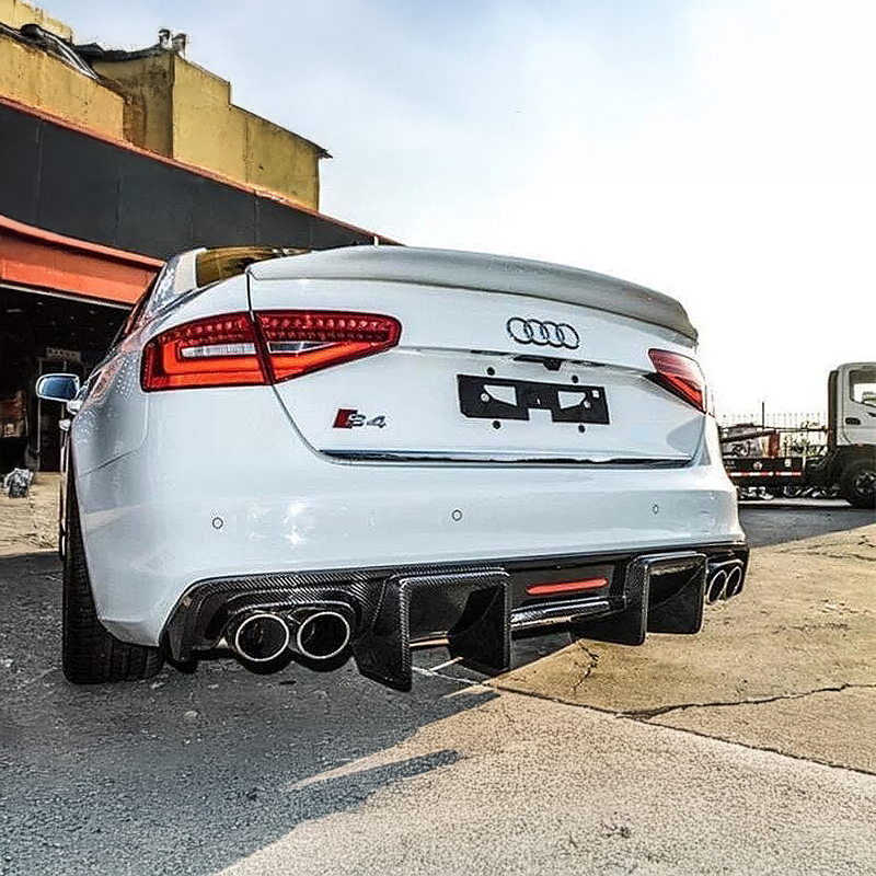 Audi A4/S4 (B8.5) Karbel Style Carbon Fibre Rear Bumper Diffuser