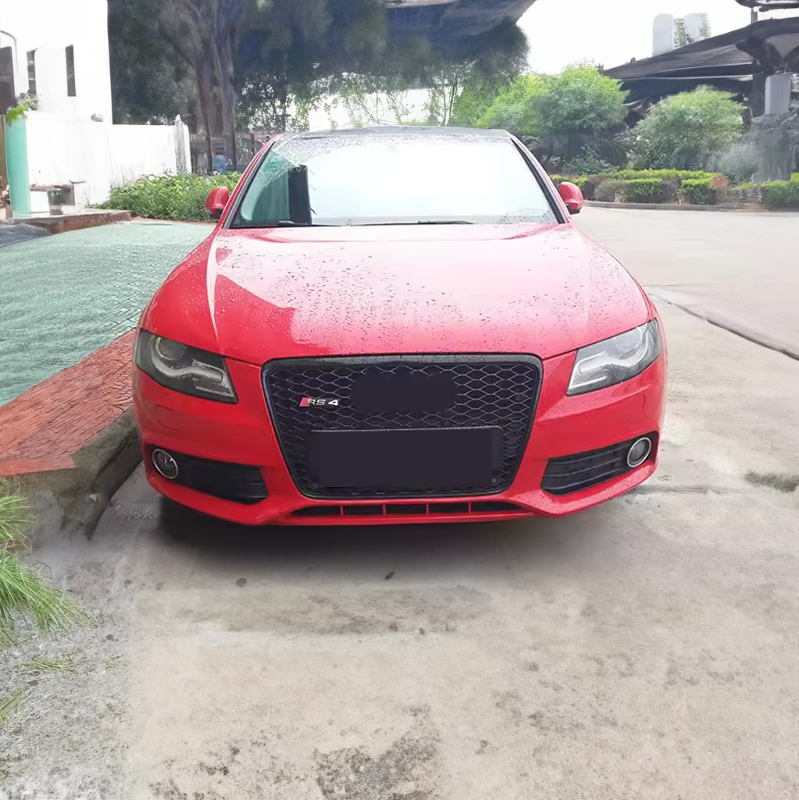 Audi A4/S4 (B8) RS4 Style Gloss Black Honeycomb Front Grille