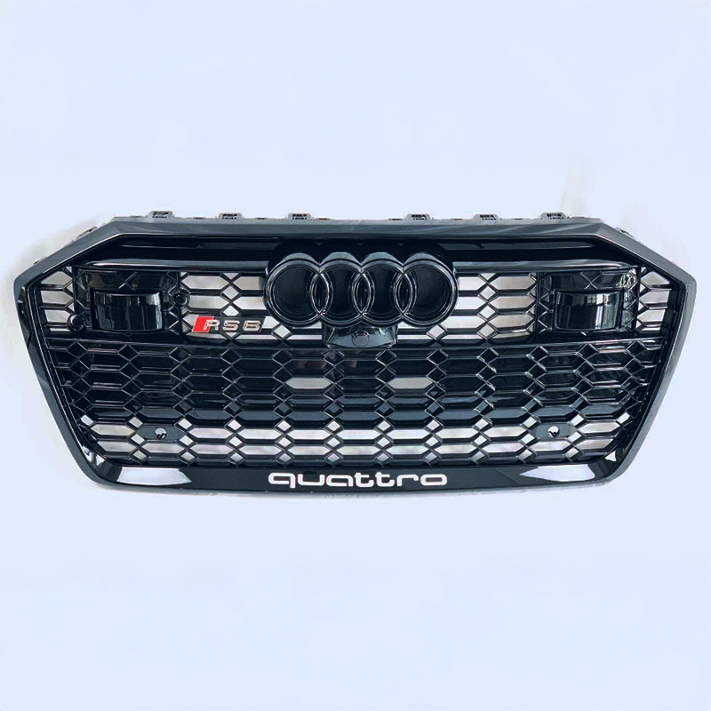 Audi A6/S6 (C8) RS6 Style Gloss Black Honeycomb Front Grille