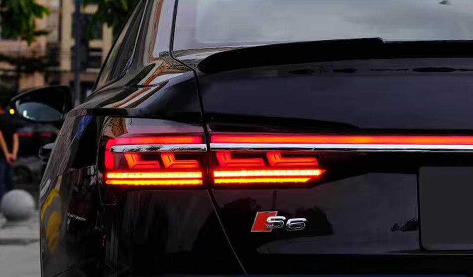 Audi A6/S6/RS6 (C8) Matrix style Rear Tail lights with Light Bar - EXL Design Rear Lights/ Tail Lamps