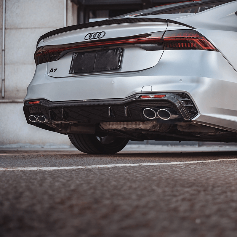 Audi A7/S7 (C8) BCTXE Style Carbon Fibre Rear Diffuser Ver.1 - Twenty Two Tuning Rear Diffuser