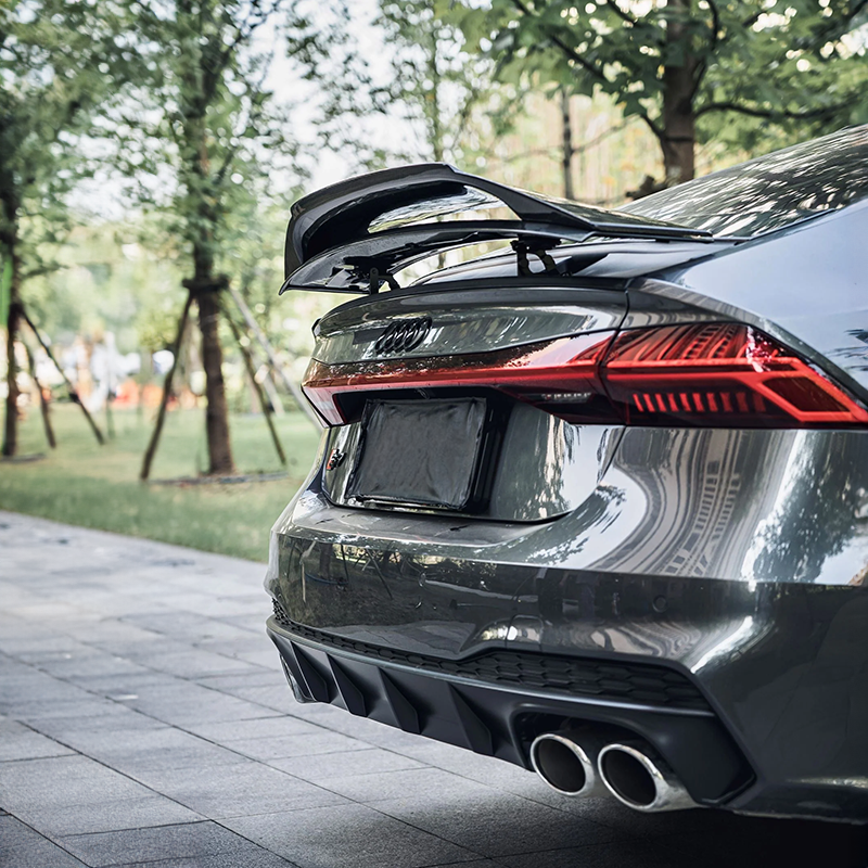 Audi RS7 (C8) BCTXE Style Carbon Fibre Rear Trunk Spoiler Ver.2