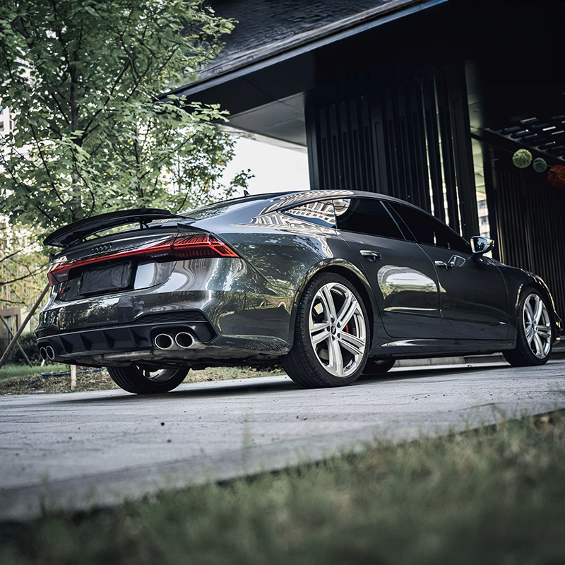 Audi RS7 (C8) BCTXE Style Carbon Fibre Rear Trunk Spoiler Ver.2