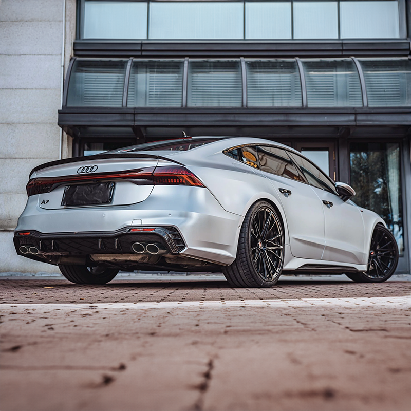 Audi RS7 (C8) BCTXE Style Carbon Fibre Rear Trunk Spoiler Ver.1