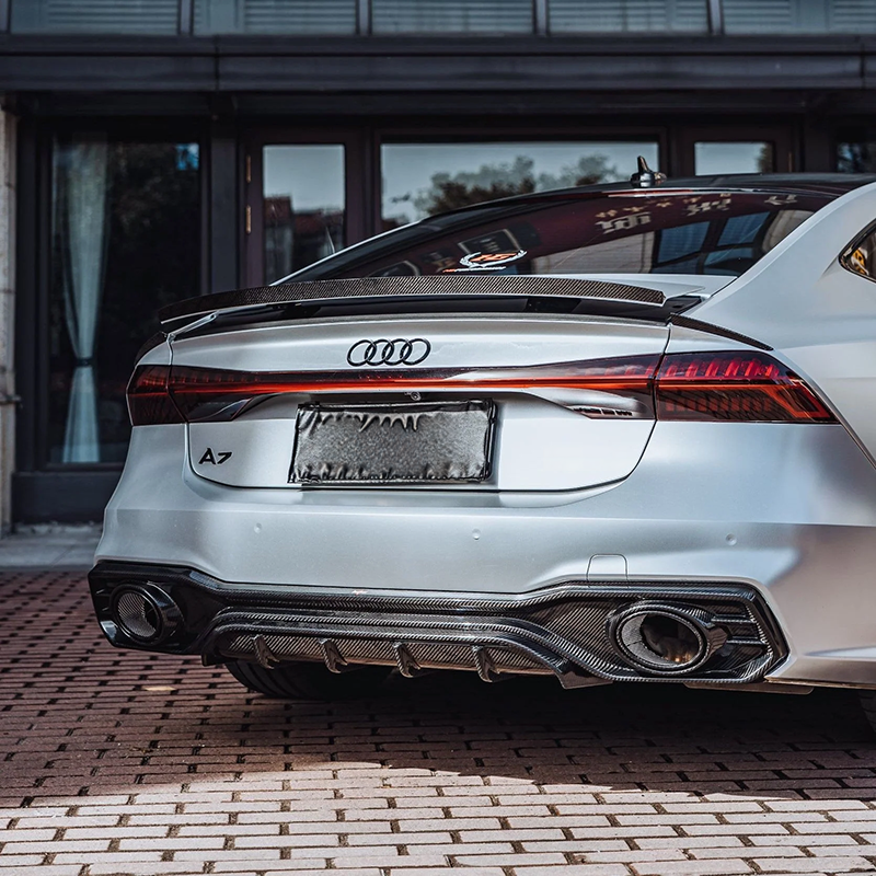 Audi A7/S7 (C8) BCTXE Style Carbon Fibre Rear Diffuser Ver.2