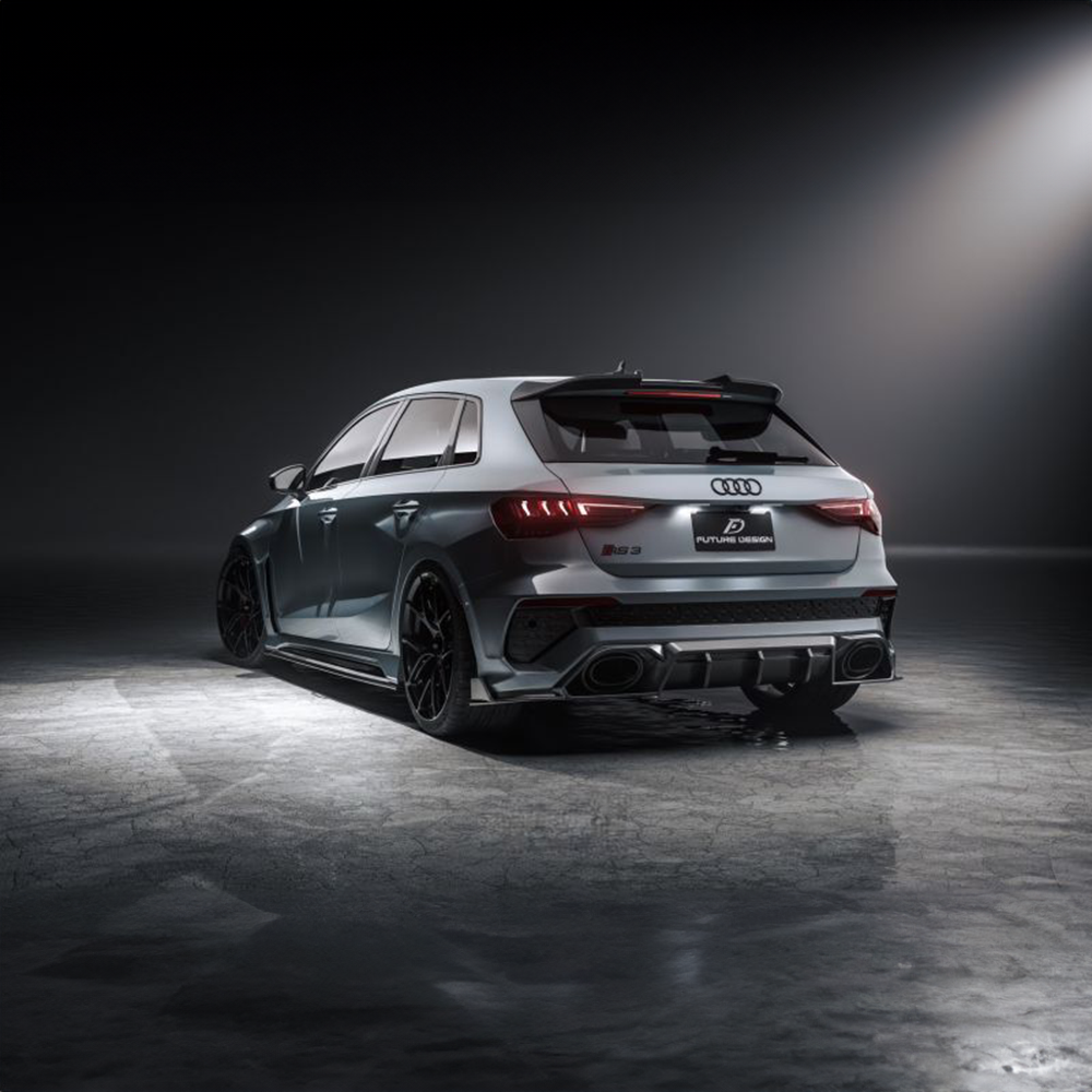 Audi RS3 (8Y) Hatchback Future Design Carbon Fibre Rear Spoiler