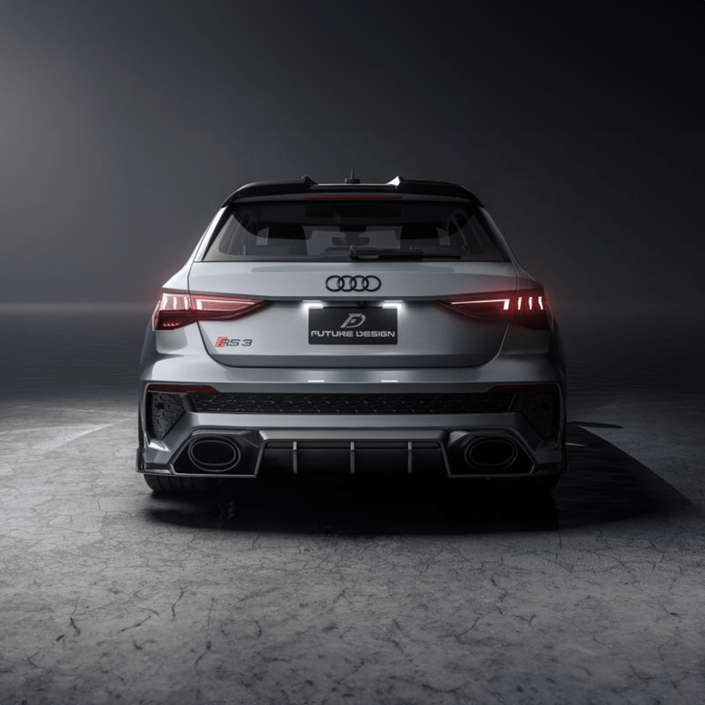 Audi RS3 (8Y) Hatchback Future Design Carbon Fibre Rear Spoiler - Future Design Rear Spoiler