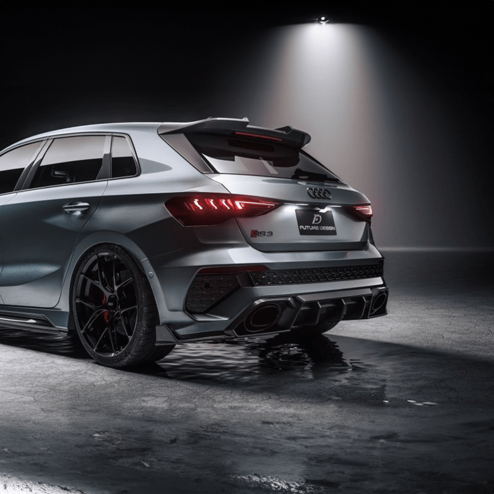 Audi RS3 (8Y) Hatchback Future Design Carbon Fibre Rear Spoiler - Future Design Rear Spoiler