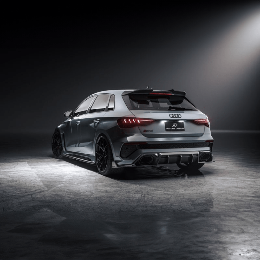 Audi RS3 (8Y) Hatchback Future Design Carbon Fibre Rear Spoiler - Future Design Rear Spoiler