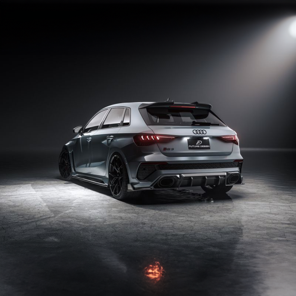 Audi RS3 (8Y) Hatchback Future Design Carbon Fibre Rear Diffuser