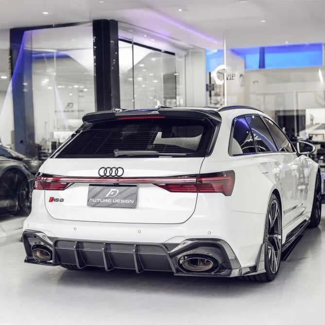 Audi RS6 Avant (C8) Future Design Carbon Fibre Rear Roof Spoiler