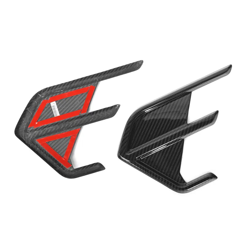 Audi RS7 (C8) OEM Style Carbon Fibre Rear Bumper Canards