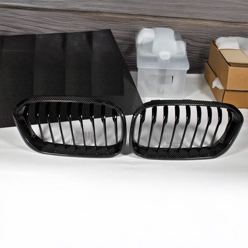 BMW 1 Series (F20/F21) OEM+ Carbon Fiber Front Grilles - Twenty Two Tuning Front Grille