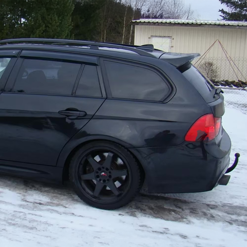 BMW 3 Series (E91) Estate JDM Style Carbon Fiber Rear Spoiler