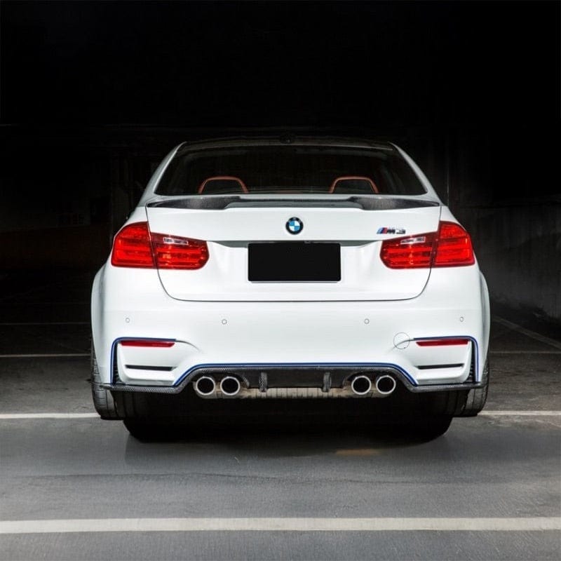 BMW 3 Series (F30) M4 Style Carbon Fiber Rear Spoiler - Twenty Two Tuning Rear Spoiler