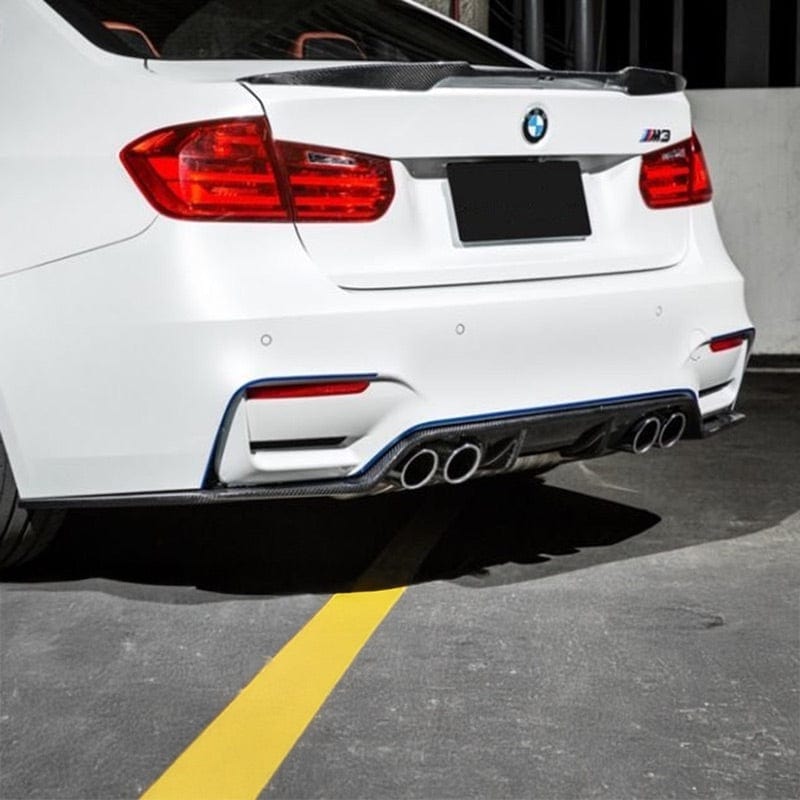 BMW 3 Series (F30) M4 Style Carbon Fiber Rear Spoiler - Twenty Two Tuning Rear Spoiler