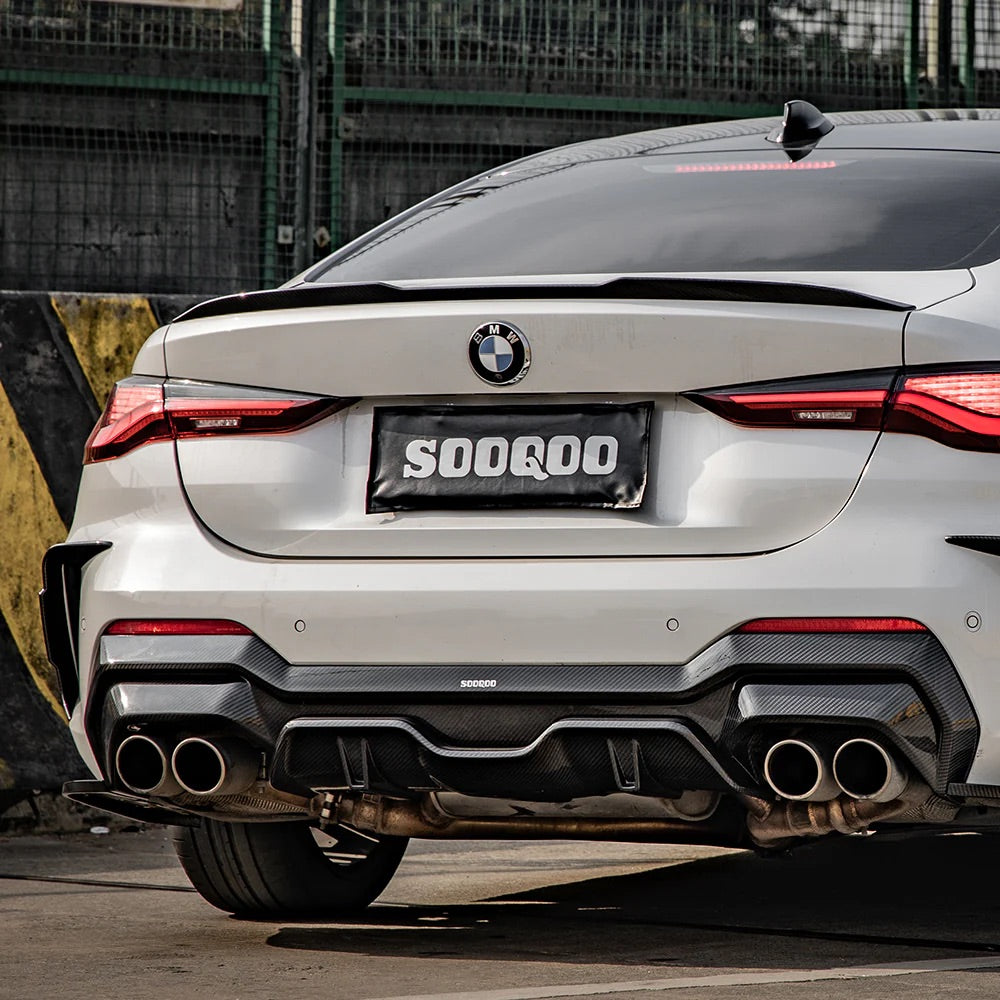 BMW 4 Series (G22/G23) SOOQOO Carbon Fibre Rear Diffuser