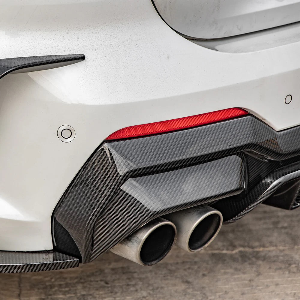 BMW 4 Series (G22/G23) SOOQOO Carbon Fibre Rear Diffuser