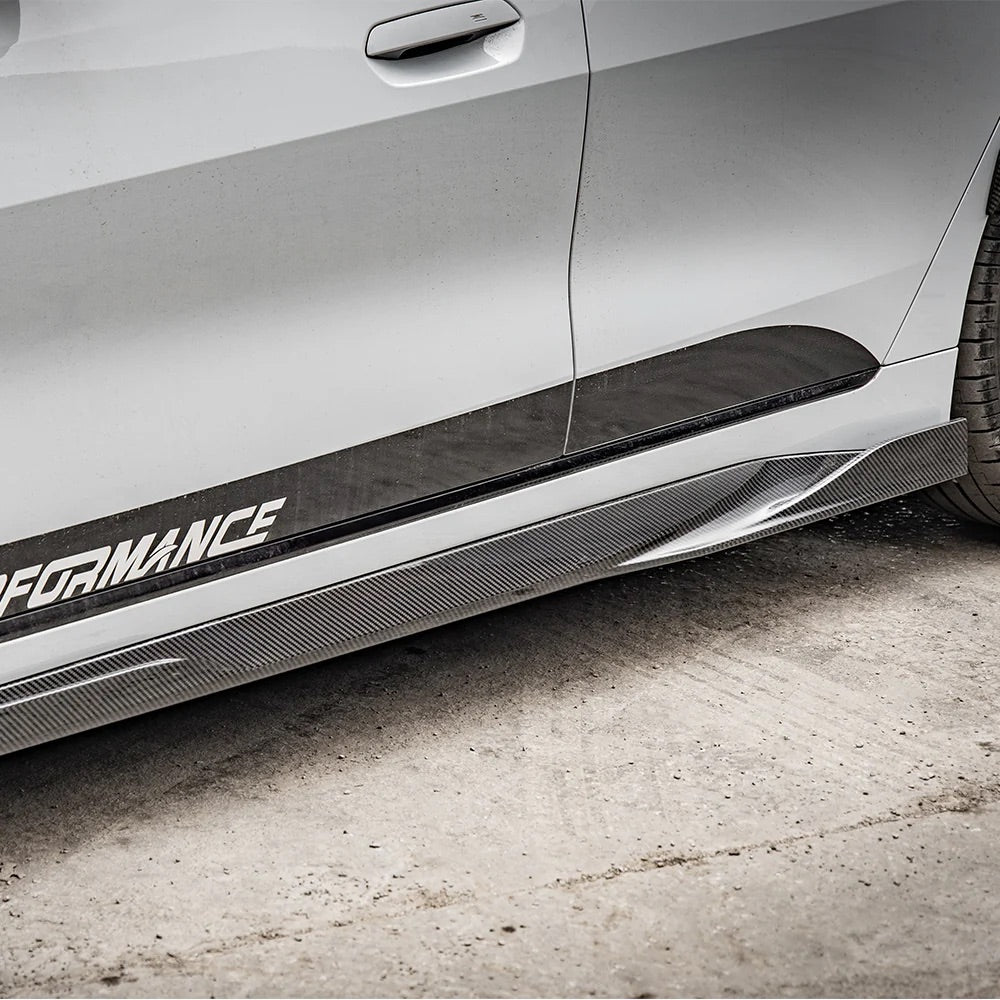 BMW 4 Series (G26) SOOQOO Carbon Fibre Side Skirt Extensions