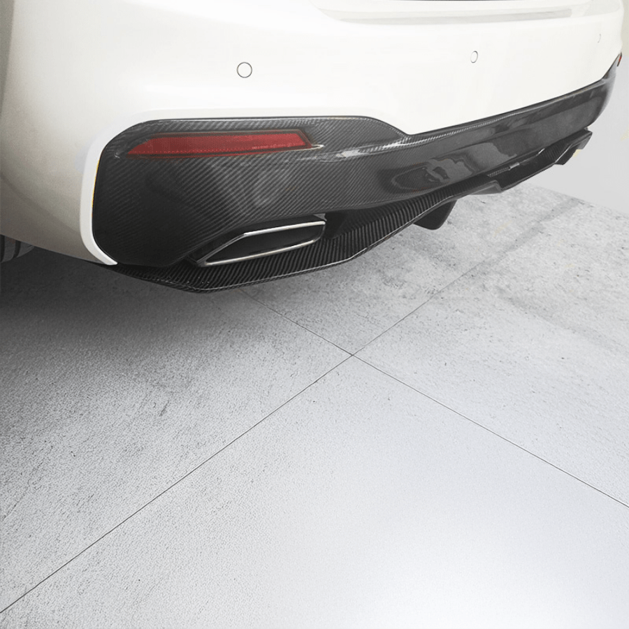 BMW 5 Series (G30/G31) M Performance Style Carbon Fiber Rear Diffuser - Twenty Two Tuning Rear Diffuser