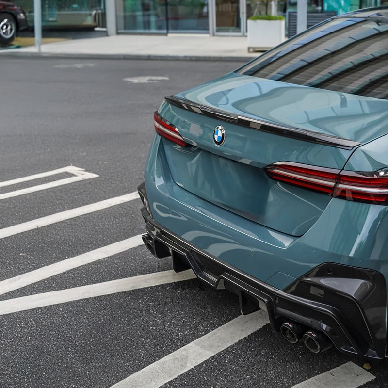 BMW 5 Series (G60) TAKD Style Carbon Fibre Rear Diffuser With Tips