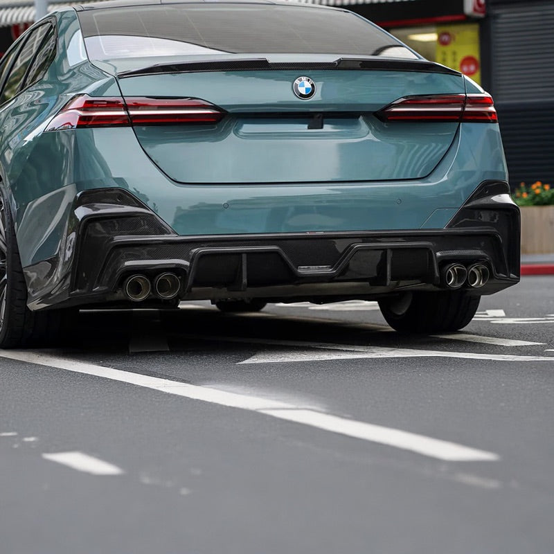 BMW 5 Series (G60) TAKD Style Carbon Fibre Rear Diffuser With Tips