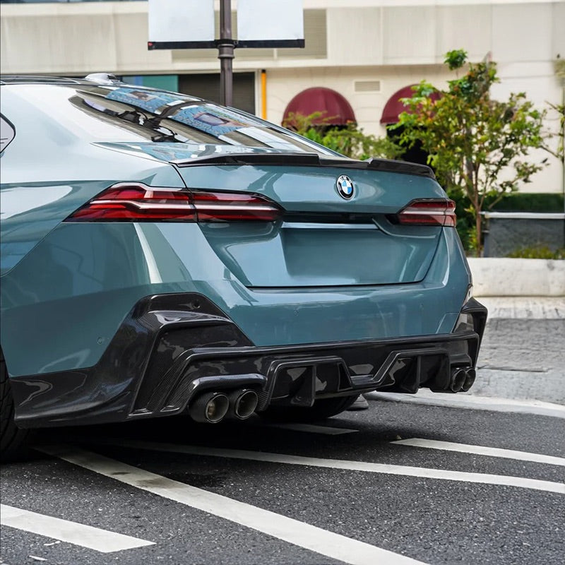 BMW 5 Series (G60) TAKD Style Carbon Fibre Rear Diffuser With Tips