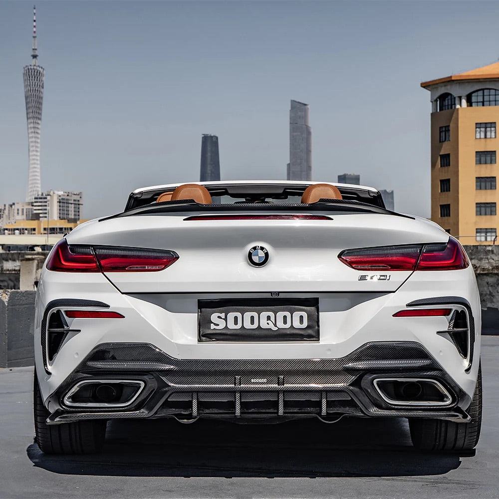 BMW 8 Series (G14/G15/G16) SOOQOO Carbon Fibre Rear Diffuser