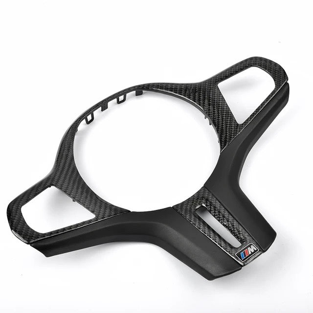 BMW M8 (F91/F92/F93) M Performance Style Carbon Fibre Steering Wheel Trim Replacement