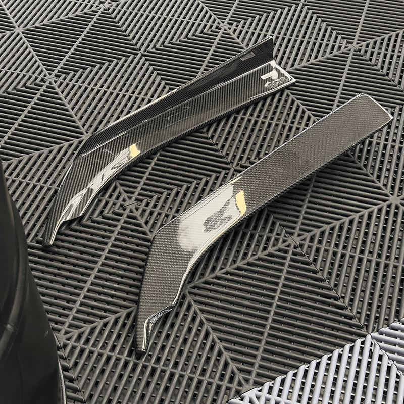 BMW/AUDI Universal Carbon Fibre Rear Bumper Canards - Twenty Two Tuning Rear Canards