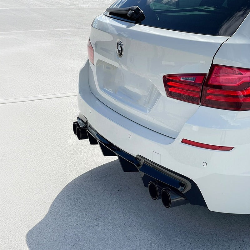 BMW Dual M Performance Style Black Carbon Fibre Exhaust Tips