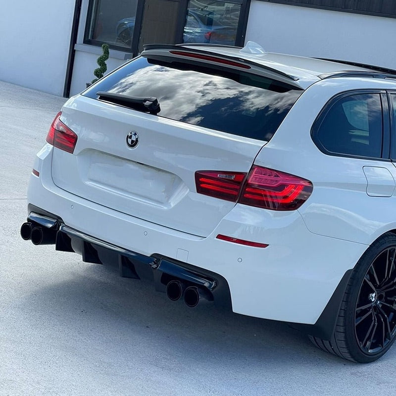 BMW Dual M Performance Style Black Carbon Fibre Exhaust Tips