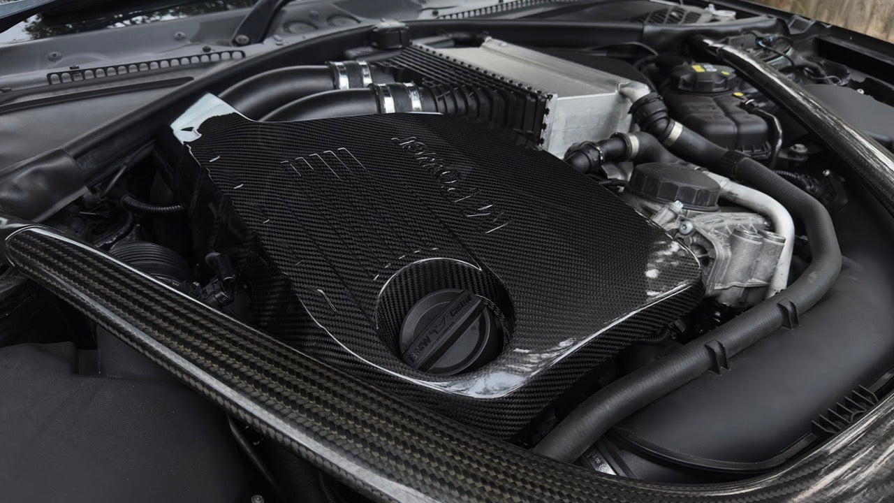 BMW M3/M4 (S55) M Performance Style Replacement Carbon Fibre Engine Cover