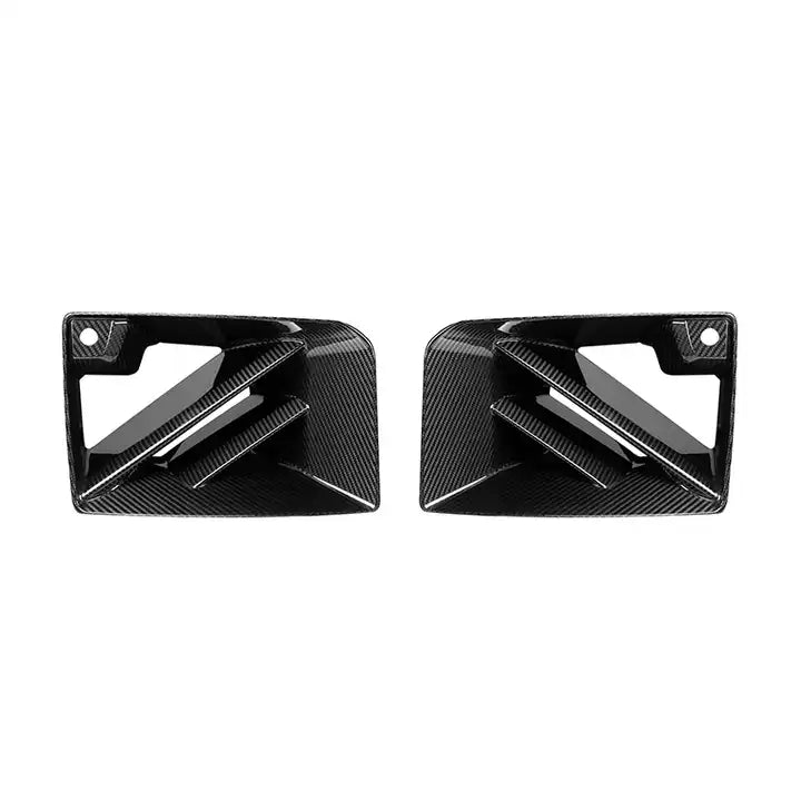 BMW M2 (G87) Garnitures de ventilation avant en fibre de carbone de style SOOQOO