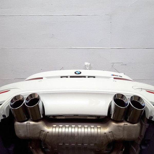 For 3 Series Touring 335d E91 09-11 2.5"in 3.5"out Quad Exhaust Tips Double Wall - Foto 4