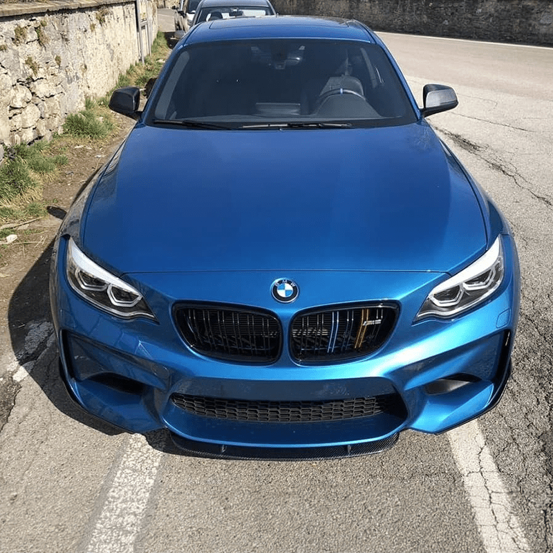 BMW M2/M2C (F87) Strekken Style Carbon Fibre Front Lip Spoiler - Twenty Two Tuning Front Lip