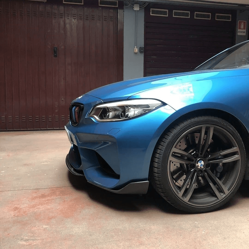 BMW M2/M2C (F87) Strekken Style Carbon Fibre Front Lip Spoiler - Twenty Two Tuning Front Lip