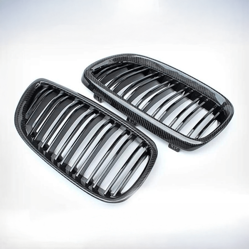 BMW M3 (E90/E92/E93) M Style Carbon Fibre Front Grilles - Twenty Two Tuning Front Grille