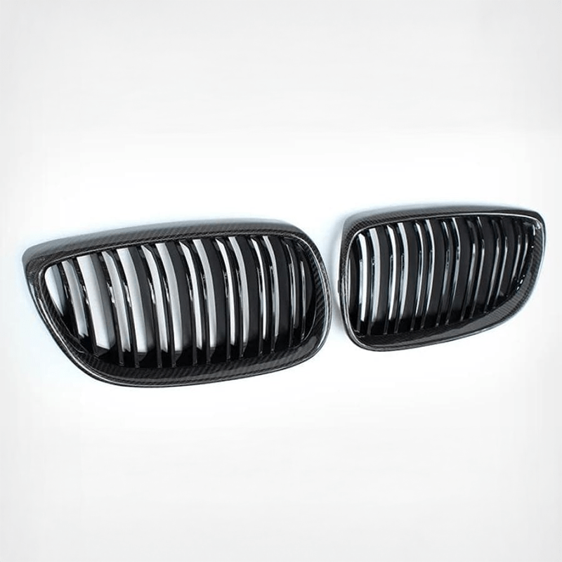 BMW M3 (E90/E92/E93) M Style Carbon Fibre Front Grilles - Twenty Two Tuning Front Grille