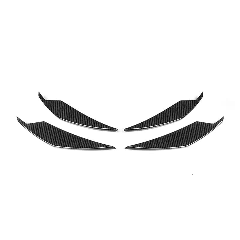 BMW M3/M4 AC SCHNITZER Style Carbon Fibre Front Canards (G80/G81/G82/G83) - Twenty Two Tuning Front Canards/Bumper Inserts