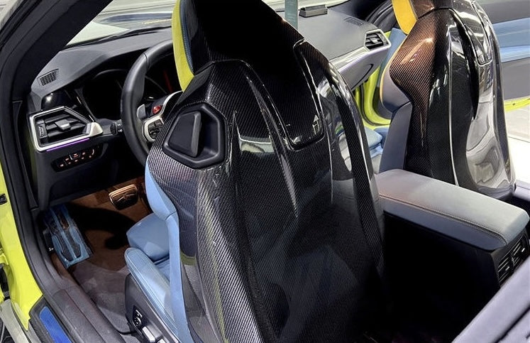 BMW M4 (G82/G83) OEM+ Pre-Preg Full Carbon Fibre Seat Back Overlays