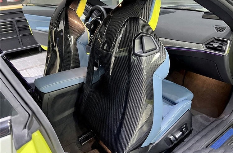 BMW M4 (G82/G83) OEM+ Pre-Preg Full Carbon Fibre Seat Back Overlays